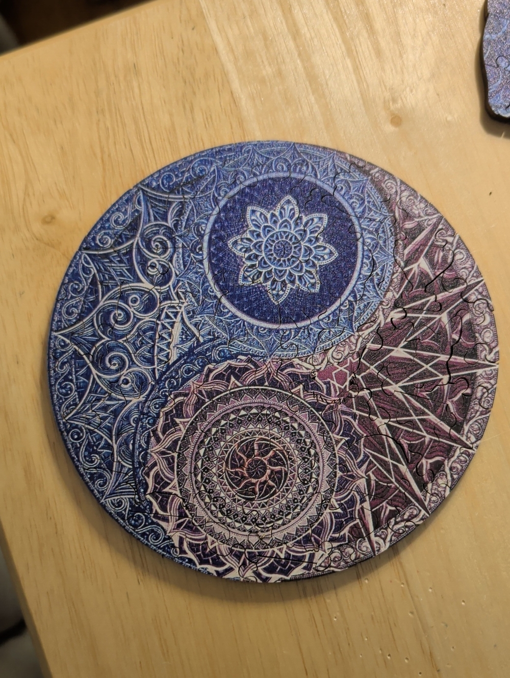 EUC Wooden Yin and Yang Puzzle